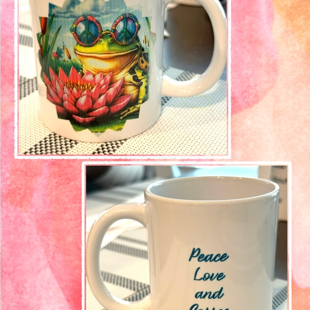 Colorful Frog Design Mug LAST ONE!